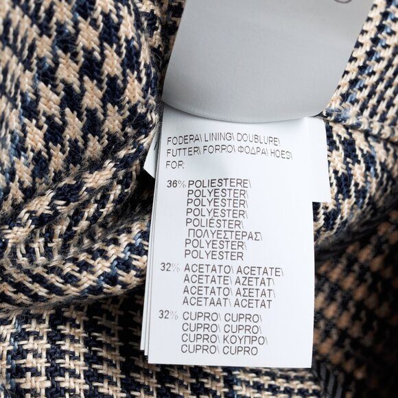 Brunello Cucinnelli SS/19 Beige & Black Linen Check Trousers - Picture 14 of 16